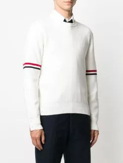 Thom Browne Milano stitch stripe armband jumper
