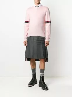 Thom Browne Milano stitch stripe armband jumper