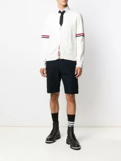 Thom Browne tricolour 4-Bar cardigan