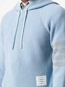 Thom Browne 4-Bar cashmere knit hoodie