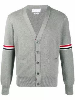 Thom Browne Milano stitch stripe armband cardigan