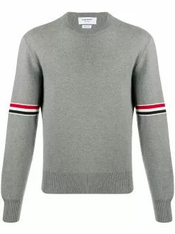 Thom Browne Milano stitch crew neck jumper
