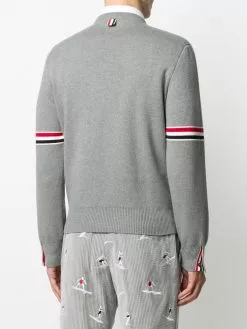 Thom Browne Milano stitch crew neck jumper