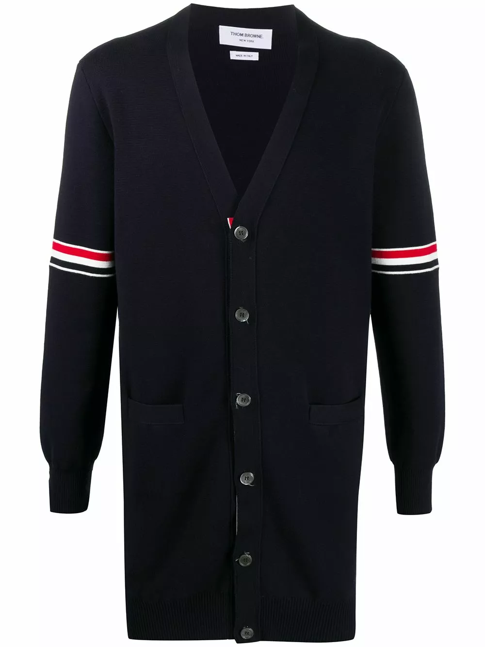 Thom Browne Milano stitch long cardigan cardigans of men 1 Thom Browne Milano stitch long cardigan