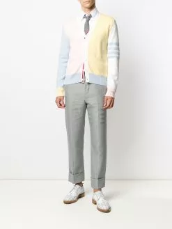 Thom Browne pastel knit cardigan