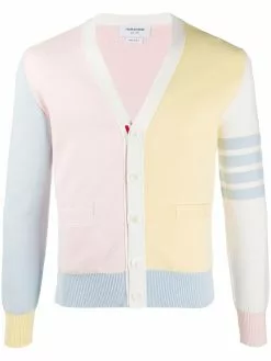 Thom Browne pastel knit cardigan