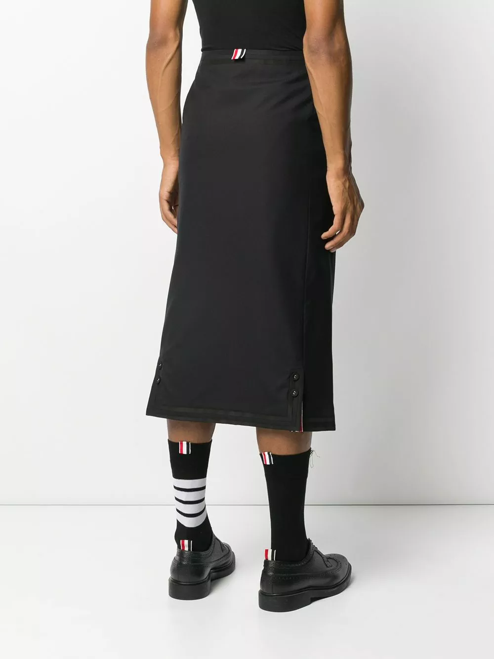 Thom Browne Mid length buttoned skirt shorts of men 4 Thom Browne mid-length buttoned skirt