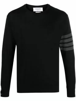 Thom Browne 4-Bar crew neck jumper