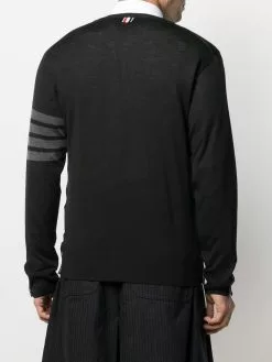 Thom Browne 4-Bar crew neck jumper