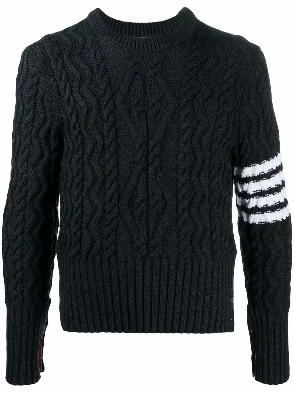Thom Browne 4 Bar Aran cable knit jumper sweatshirts & knitwear of men 1 Thom Browne 4-Bar Aran cable knit jumper