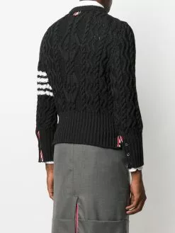 Thom Browne 4 Bar Aran cable knit jumper sweatshirts & knitwear of men 8 Thom Browne 4-Bar Aran cable knit jumper