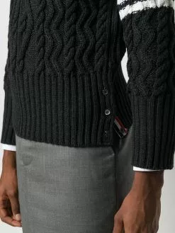 Thom Browne 4 Bar Aran cable knit jumper sweatshirts & knitwear of men 9 Thom Browne 4-Bar Aran cable knit jumper