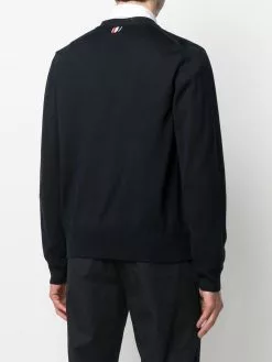 Thom Browne RWB stripe V-neck cardigan