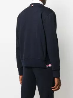 Thom Browne side stripe loopback cotton sweatshirt