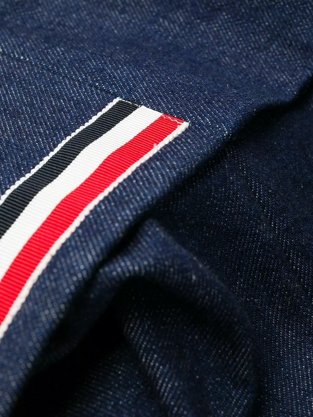 Thom Browne Deconstructed washed denim tailored trousers regular & straight-leg jeans of men 7 Thom Browne deconstructed washed denim tailored trousers