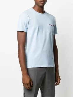 Thom Browne striped chest pocket cotton T-shirt