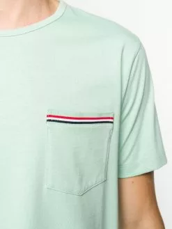 Thom Browne striped chest pocket cotton T-shirt