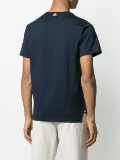 Thom Browne RWB tipping stripe short-sleeve T-shirt