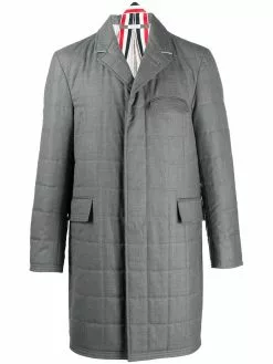 Thom Browne down-filled super 120s Chesterfield coat
