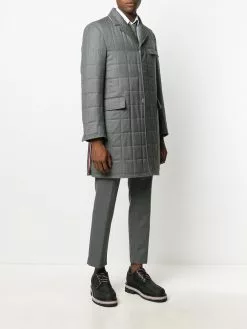 Thom Browne down-filled super 120s Chesterfield coat