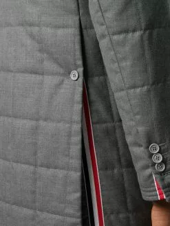 Thom Browne down-filled super 120s Chesterfield coat