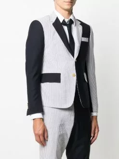 Thom Browne funmix seersucker blazer