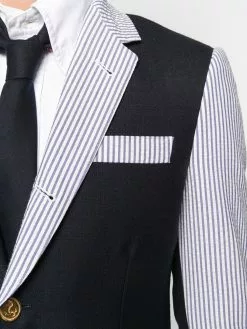 Thom Browne funmix seersucker blazer