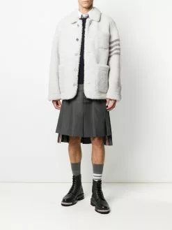 Thom Browne 4-Bar shearling jacket