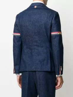 Thom Browne unconstructed armband denim blazer