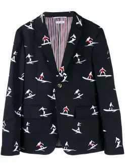 Thom Browne Surfers embroidered twill blazer