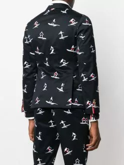 Thom Browne Surfers embroidered twill blazer