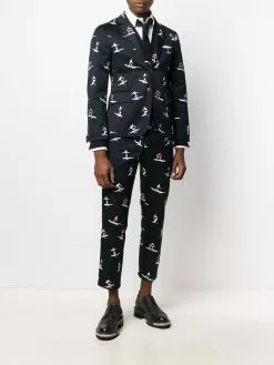 Thom Browne Surfers embroidered twill blazer