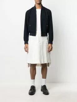 Thom Browne RWB stripe bomber jacket