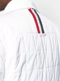 Thom Browne down-filled rear stripe shirt jacket