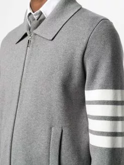 Thom Browne 4-Bar zip-up bomber jacket