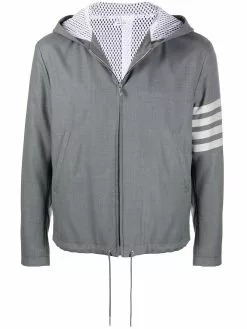 Thom Browne 4-Bar hooded golf jacket