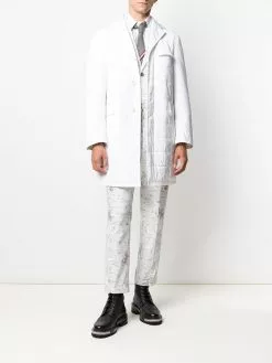 Thom Browne Surfer icon embroidery Oxford shirt