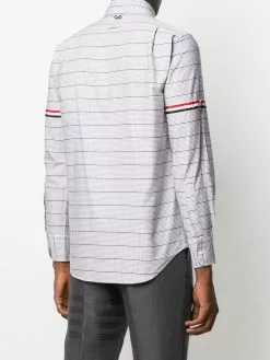 Thom Browne check straight-fit shirt