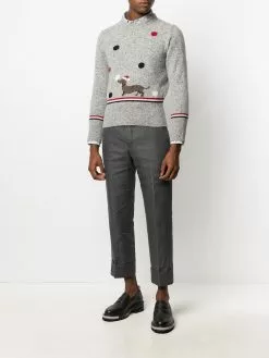 Thom Browne check straight-fit shirt