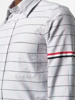 Thom Browne check straight-fit shirt