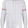 Thom Browne check straight-fit shirt