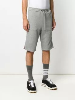 Thom Browne loopback cotton stripe sweat shorts