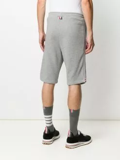Thom Browne loopback cotton stripe sweat shorts