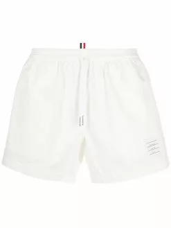 Thom Browne cotton shorts with drawstring waist