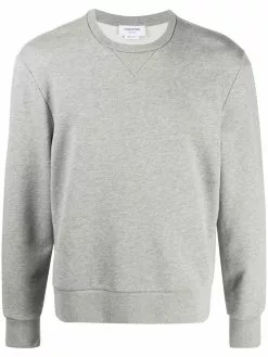 Thom Browne loopback cotton tipped sweatshirt