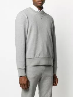 Thom Browne loopback cotton tipped sweatshirt