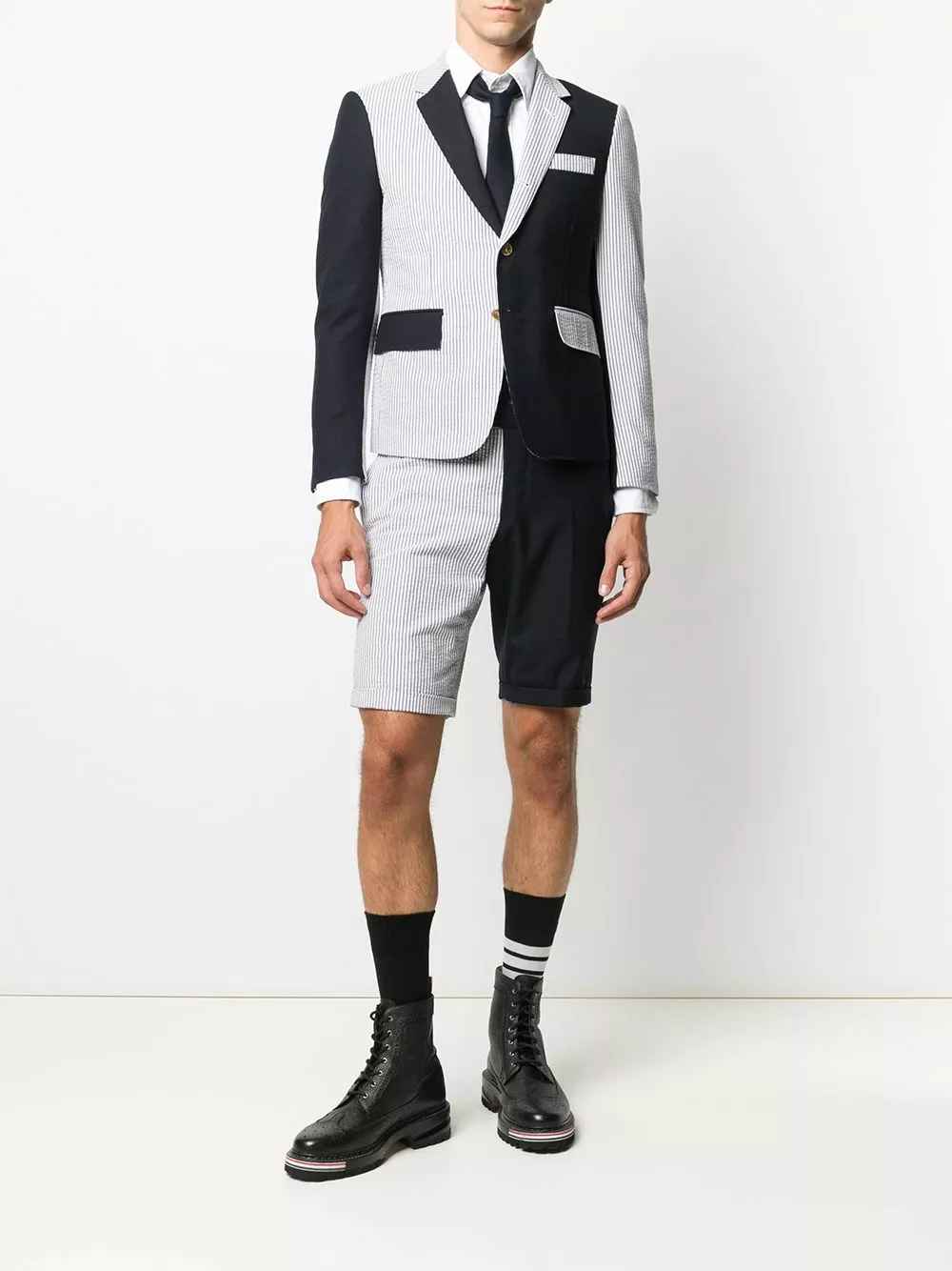 Thom Browne Low rise skinny shorts tailored shorts of men 2 Thom Browne low-rise skinny shorts