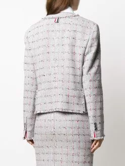 Thom Browne windowpane check tweed blazer