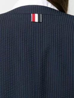 Thom Browne Crinkle stripe oversize blazer blazers of women 11 Thom Browne crinkle stripe oversize blazer