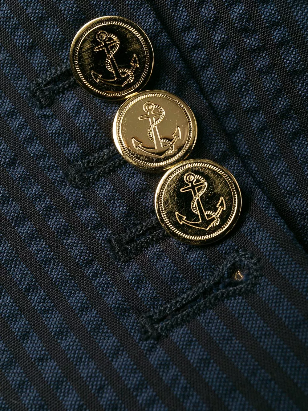 Thom Browne Crinkle stripe oversize blazer blazers of women 7 Thom Browne crinkle stripe oversize blazer